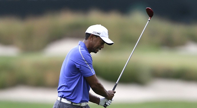 Tiger Woods during the first round of the 2013 U.S. Open at Merion.