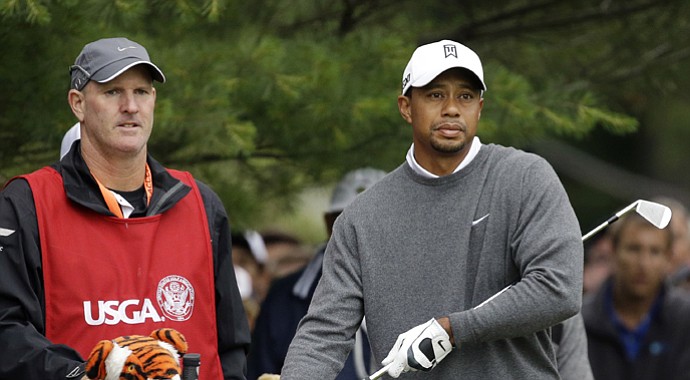 Tiger Woods during the 2013 U.S. Open at Merion.