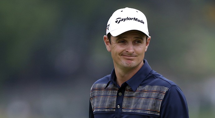 Justin Rose during his 2013 U.S. Open win at Merion Golf Club.