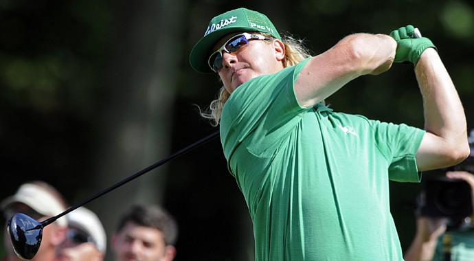 Charley Hoffman during his first-round 61 at the 2013 Travelers Championship.