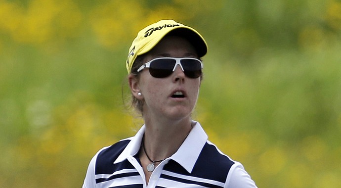 Paz Echeverria during the first round of the 2013 U.S. Women's Open at Sebonack in Southampton, N.Y.