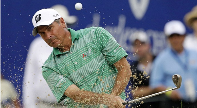 Fred Couples during the second round of the 2013 Senior Players Championship on the Champions Tour.