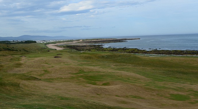 No. 8 at Royal Dornoch offers a panoramic view of the Scottish coast.