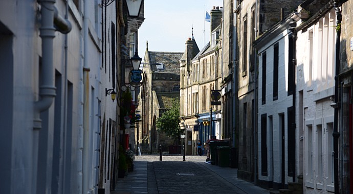 College Street, a typical back street in St. Andrews.