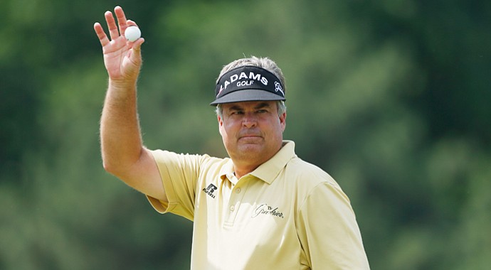 Kenny Perry during the third round of the U.S. Senior Open.