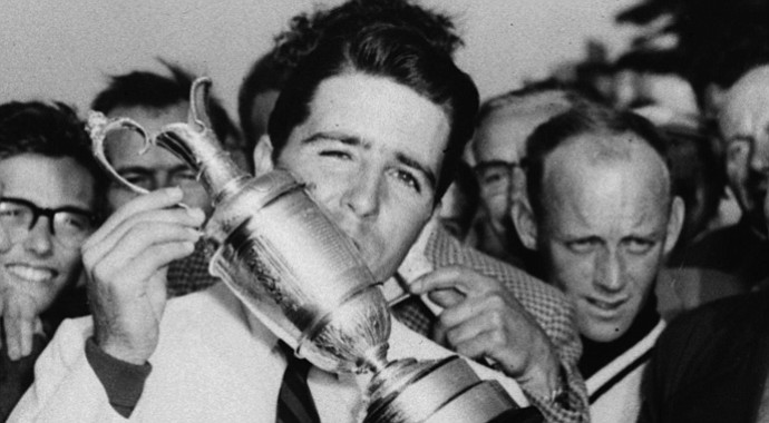 Gary Player after winning the British Open at Muirfield in 1959.