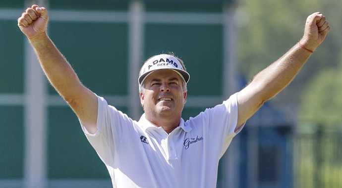 Kenny Perry after winning the 2013 U.S. Senior Open at Omaha (Neb.) CC.