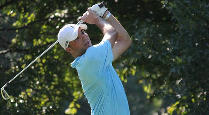Jake Erickson during the first round of the 2013 Illinois State Amateur golf tournament.