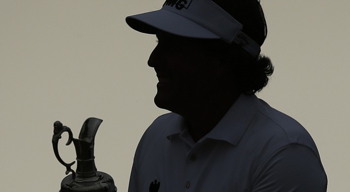 Phil Mickelson's 2013 British Open win lifted him to No. 2 in the Official World Golf Ranking.