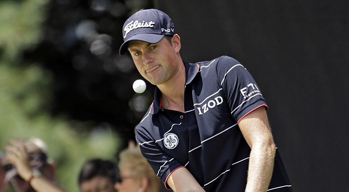 Webb Simpson during the first round of the WGC-Bridgestone Invitational.