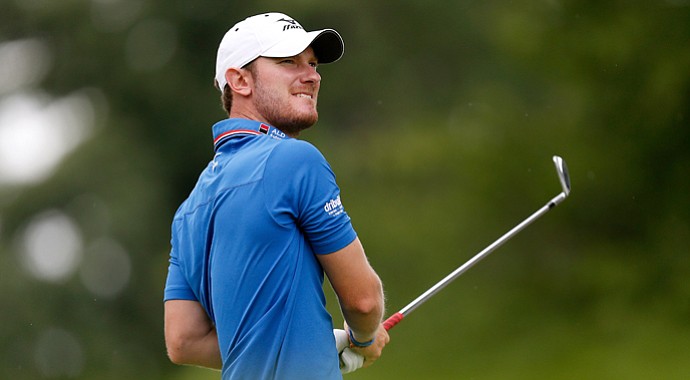 Chris Wood during the second round of the WGC-Bridgestone Invitational.