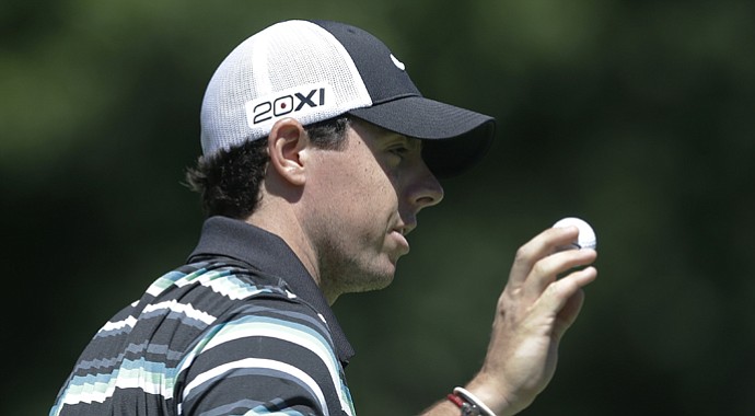 Rory McIlroy during the third round of the 2013 PGA Championship at Oak Hill.