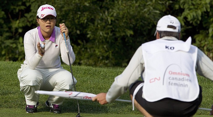 Lydia Ko during the first round of the 2013 Canadian Women's Open at Royal Mayfair in Edmonton, Alberta.