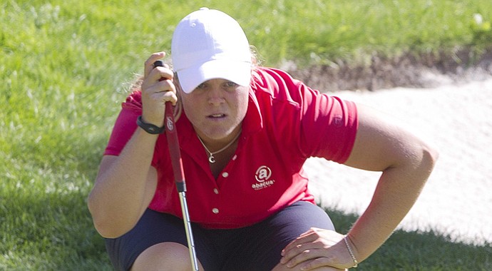 Caroline Hedwall during the third round of the 2013 Canadian Women's Open at Royal Mayfair in Edmonton, Alberta.