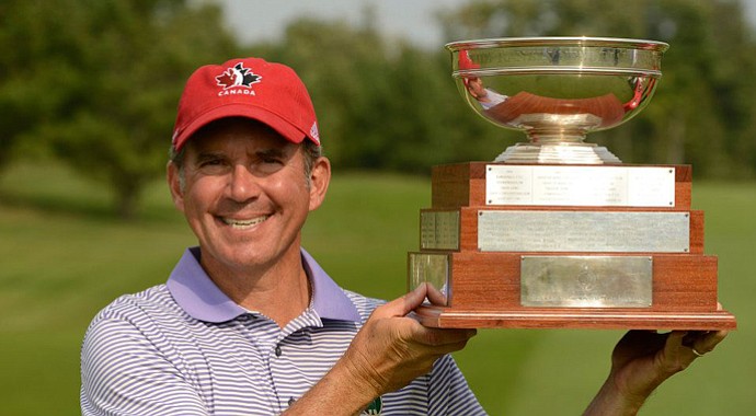 Chip Lutz after successfully defending his Canadian Men's Senior Championship in 2012.