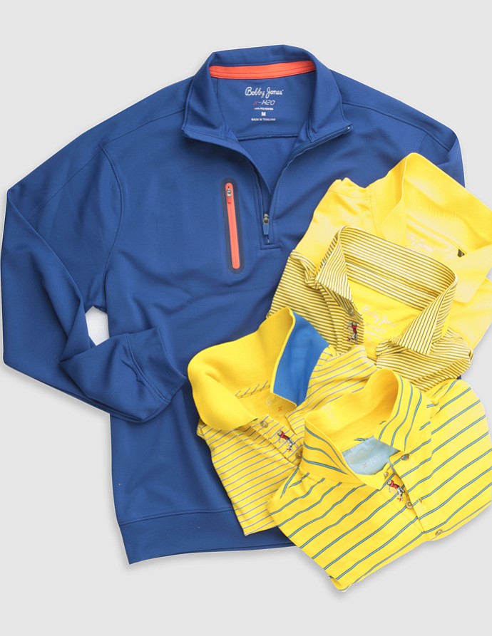 Bobby Jones XH2O performance knit polos.