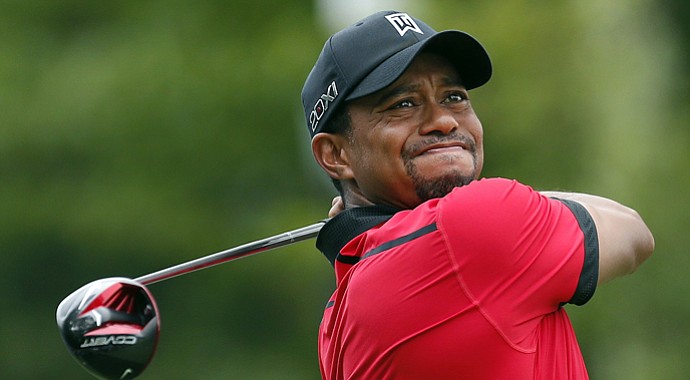 Tiger Woods during the final round of the Deutsche Bank Championship.
