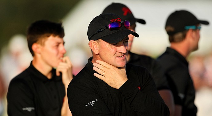 GB&I captain Nigel Edwards during the first day of the 2013 Walker Cup at Southampton, N.Y.