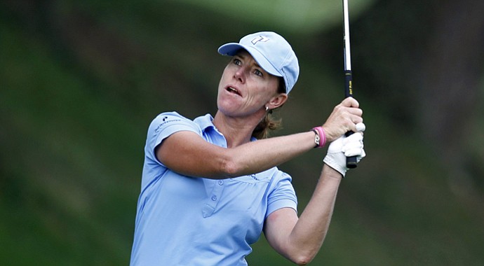 Helen Alfredsson during the 2010 Evian Championship.