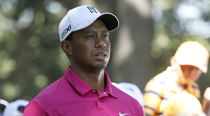 Tiger Woods during the BMW Championship, the third event of the 2013 FedEx Cup playoffs on PGA Tour, at Conway Farms near Chicago.