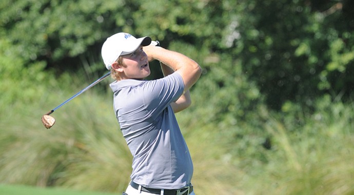 Mitch Farrer of the Nova Southeastern men's golf team during the 2012-13 season.