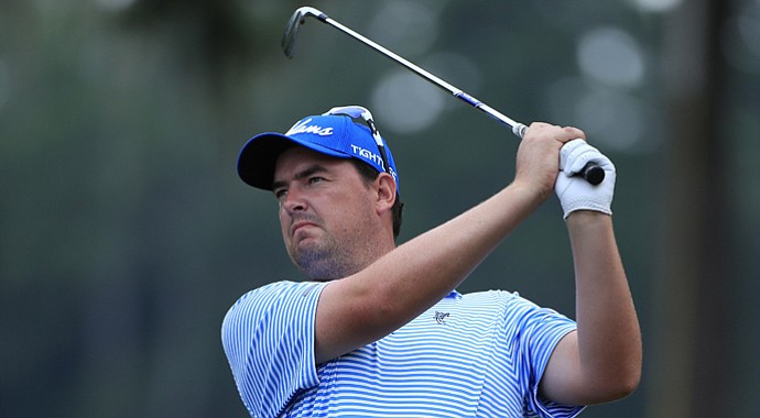 Ashley Hall during the first round of the Web.com Tour Championship.