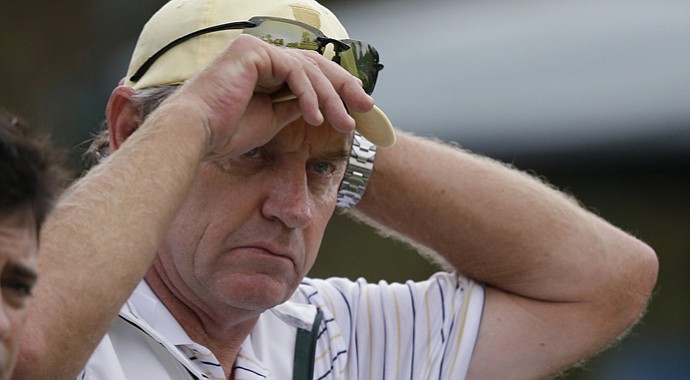 Internationals captain Nick Price during the 2013 Presidents Cup at Muirfield Village.