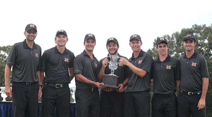 The Mercer Bears after winning the 2013 Brickyard Collegiate Championship in Macon, Ga., over a field that included Georgia Tech, Virginia Tech.