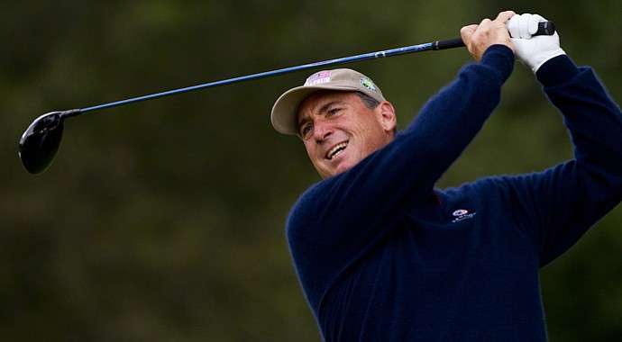Michael McCoy during the second round of match play at the 2013 U.S. Mid-Amateur.