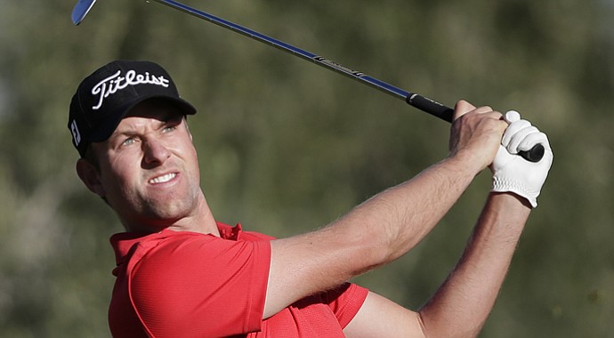 Webb Simpson during the second round of the Shriners Hospitals for Children Open.