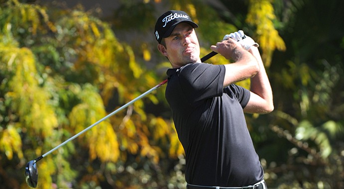 Webb Simpson during the final round of his win at the 2013 Shriners Hospitals for Children Open in Las Vegas, Nev.
