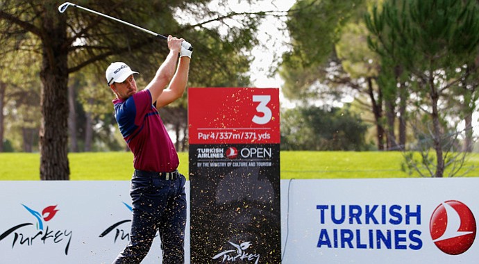 Henrik Stenson during the Turkish Airlines Open Pro-Am on Wednesday.