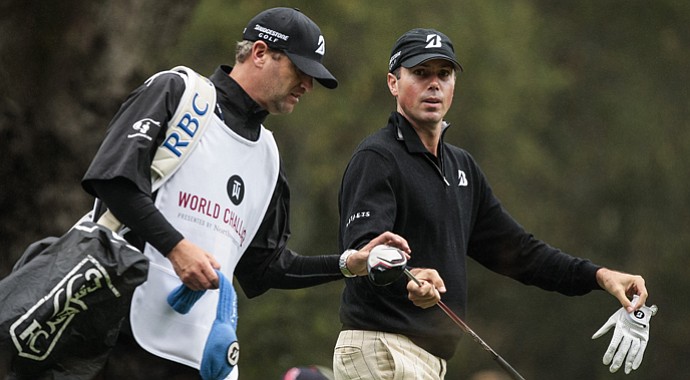 Lance Bennett, left, caddie for Matt Kuchar, is the vice president of the newly formed Association of Professional Tour Caddies.