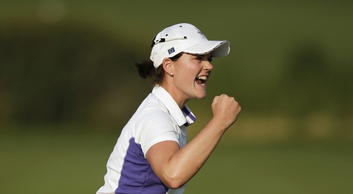 Caroline Masson during the 2013 Solheim Cup.