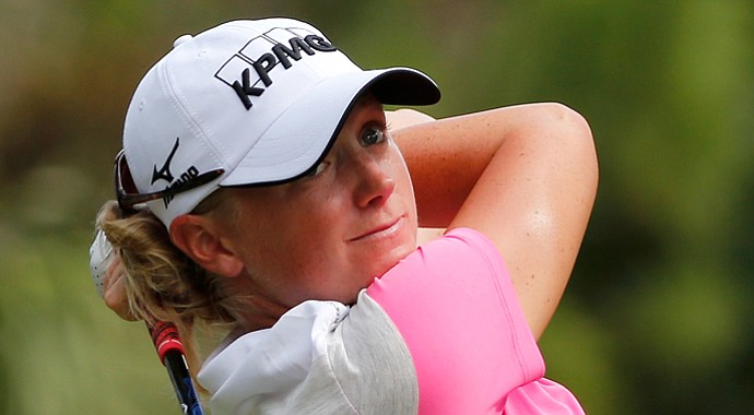 Stacy Lewis during the first round of the CME Group Titleholders.