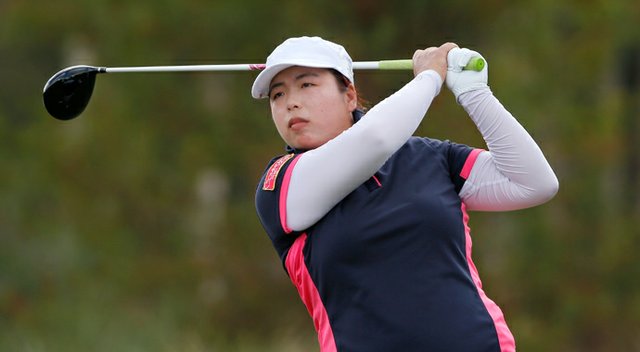 Shanshan Feng during the final round of her win in the 2013 LPGA CME Group Titleholders in Naples, Fla.