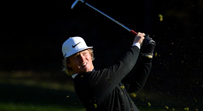 Connor Arendell during European Tour Q-School in 2013.