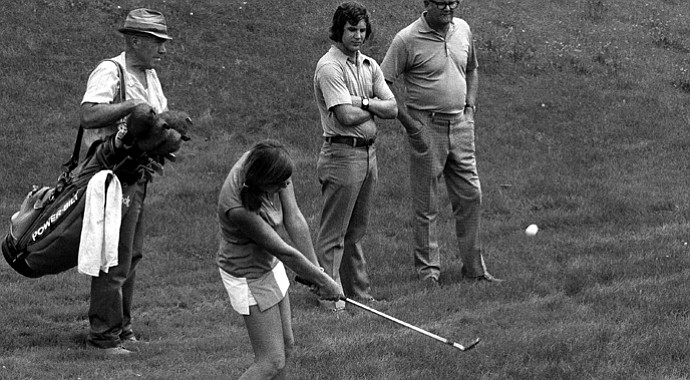 Jane Blalock remembers former LPGA tournament director Lenny Wirtz (not shown) in this way: “He was a counselor, he was a friend, he was our biggest supporter, but mostly he was a big-time promoter.”