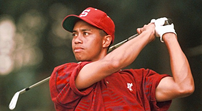 Tiger Woods of Stanford during the 1996 NCAA Championships.