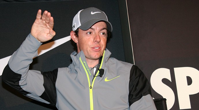 Rory McIlroy during Nike Golf's recent Innovation Unleashed event.
