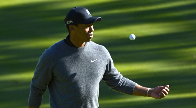 Tiger Woods during the pro-am of the 2013 Northwestern Mutual World Challenge.