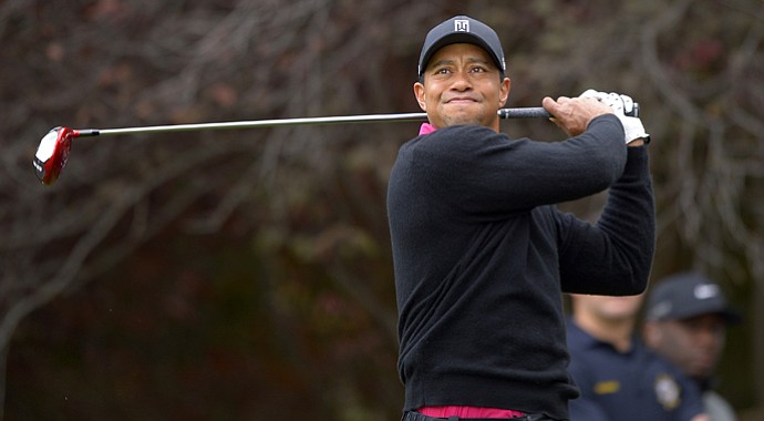 Tiger Woods during the second round of the Northwestern Mutual World Challenge at Sherwood Country Club in Thousand Oaks, Calif.