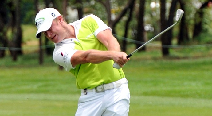 Jamie Donaldson during the Nedbank Golf Challenge in Sun City, South Africa.