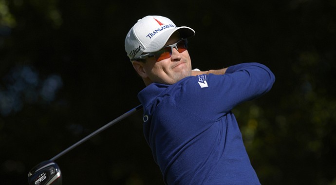 Zach Johnson during the final round of his win at Tiger Woods' 2013 Northwestern Mutual World Challenge.