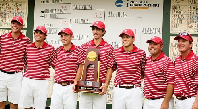 One of the most impactful teams of the 2013 season? The Alabama Crimson Tide. The Tide won its first golf national championship in May and has continued to win this fall.