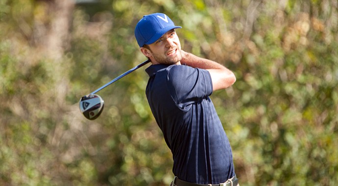 Justin Timberlake during a scramble event prior to the 2012 Ryder Cup at Medinah.