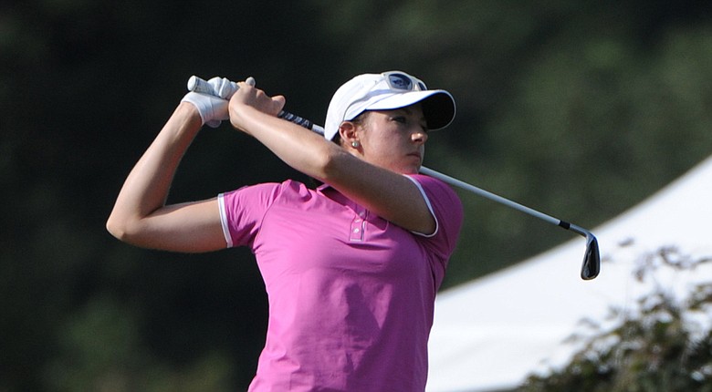 Hally Leadbetter, daughter of noted instructor David Leadbetter, plays for the Rollins College women's golf team.