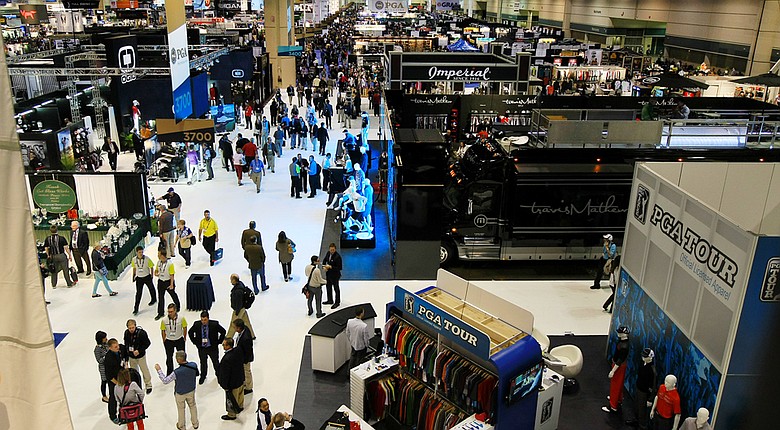 The floor of the 2014 PGA Merchandise Show in Orlando, Fla., on its first day at Orange County Convention Center.