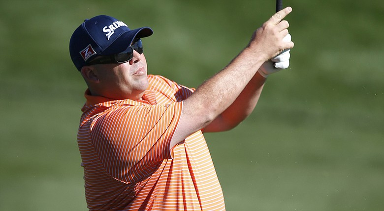 Kevin Stadler during the final round of the PGA Tour's 2014 Phoenix Open at TPC Scottsdale.