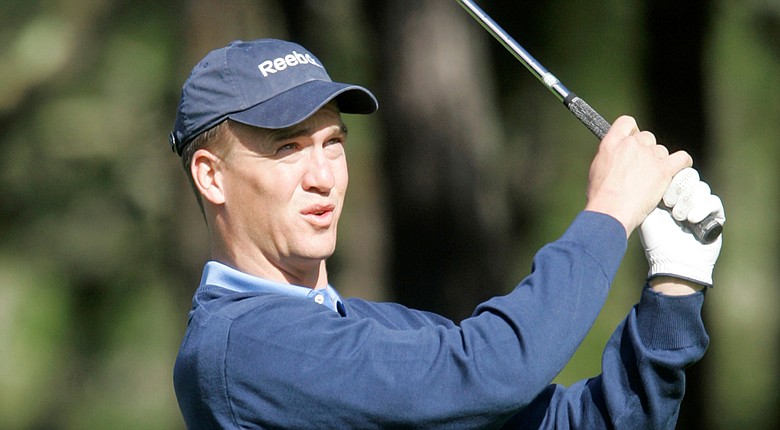 Peyton Manning, just off a Super Bowl loss, returns to the Pebble Beach Pro-Am and will pair with Scott Langley (Manning shown here in 2009).